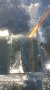 толщина льда на реке перволедье декабрь