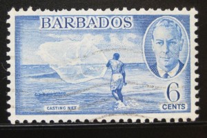марка в 6 центов - барбадос с изображением 