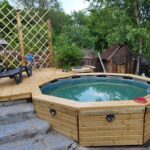 Варианты облицовки и отделки каркасного бассейна деревянной доской